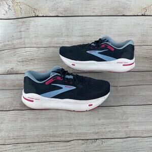 Brooks Ghost Max Womens Sz 11D Wide Running Shoes Ebony Open Air Lilac Rose